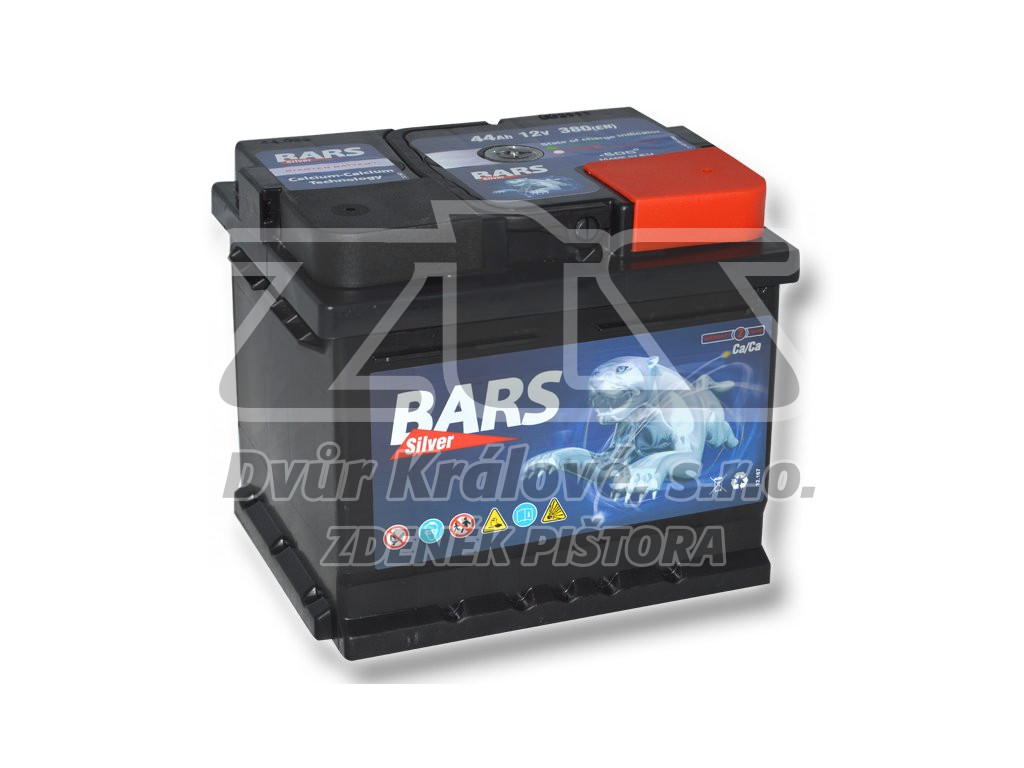 Autobaterie BARS 44Ah, 12V, 380A (207x175x175mm) - Obrázek 2