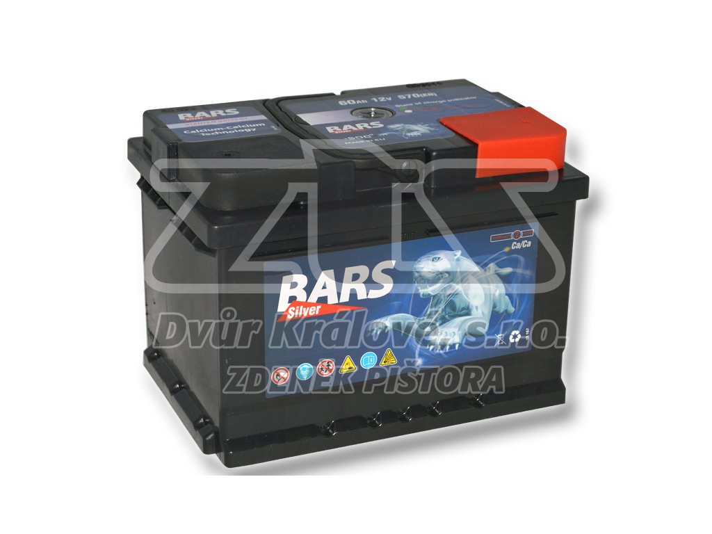 Autobaterie BARS 60Ah, 12V, 540A (242x175x175mm) - Obrázek 2