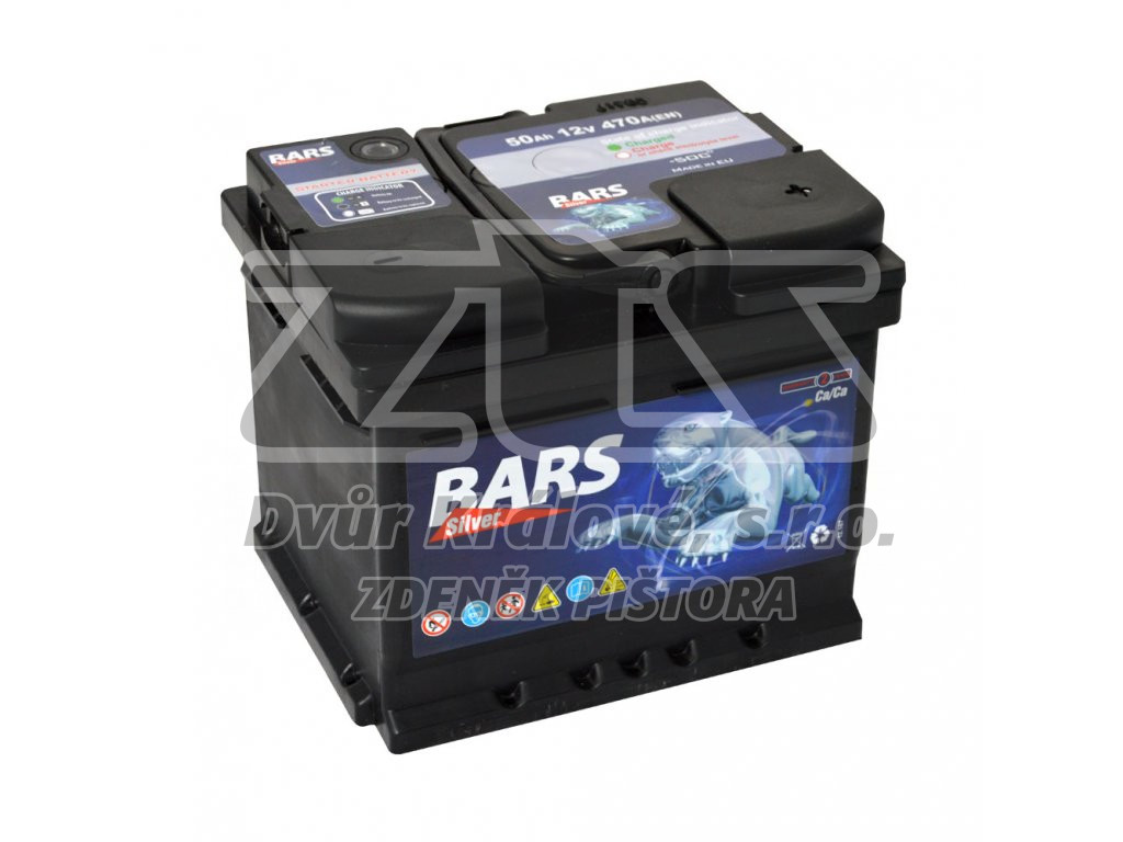 Autobaterie BARS 55Ah, 12V, 480A(242x175x190mm) - Obrázek 2